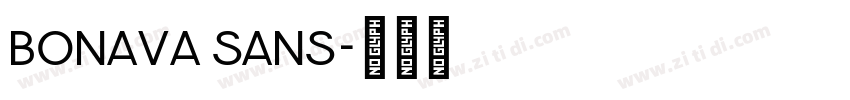 Bonava Sans字体转换